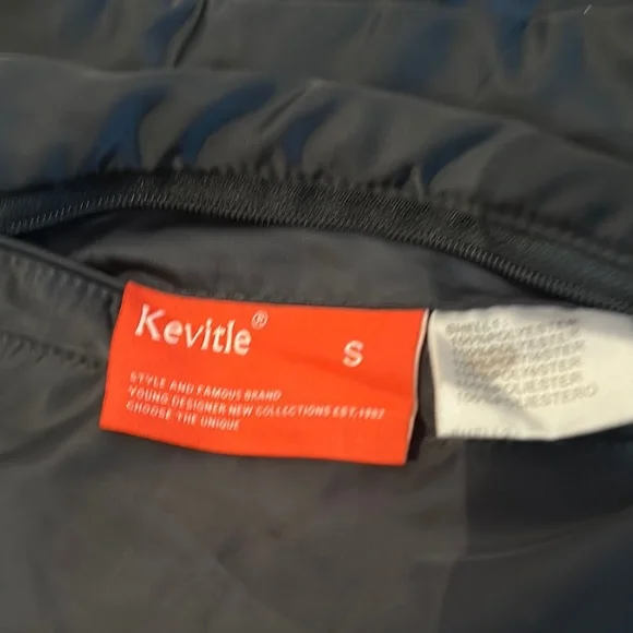 Kevitle Men’s NASA Collection Zip Up Flight Bomber Jacket Burgundy Size S - Picture 10 of 11